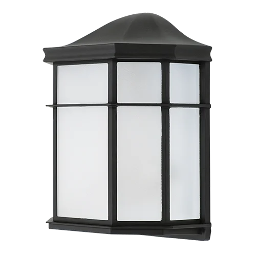 GlobaLux DOP Series LED Decorative Outdoor Pocket Lantern, 9W, 120V, Selectable 3000K|4000K|5000K, Black Finish