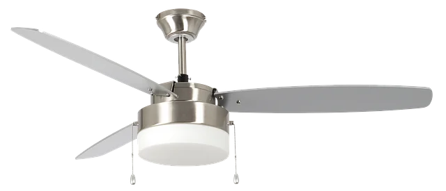 GlobaLux ECF Series 52" Dual Mount Ceiling Fan, 3 Blades, 2 Medium Base Sockets, 120V, 3000K, Brushed Nickel Finish, ...