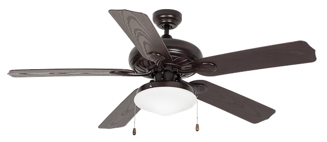 GlobaLux LIN 52" Ceiling Fan, 5 Blades, 2 Medium Base Sockets, 120V Dimmable, 3000K, 80 CRI, Bronze ...