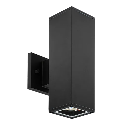 GlobaLux LOS Series, LED Outdoor Square, Down Only, 12W, 120V, CCT Selectable (2700K|3000K|3500K|4000K|5000K), Black ...