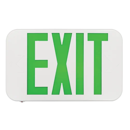 GlobaLux LXS Series LED Exit Sign, 2 Faces, White Housing, Green/Red Selectable Letters - view 3