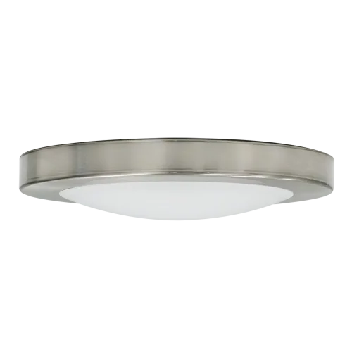 GlobaLux MDL Series LED Disk Light, 8" Diameter, 12W, 120V Triac Dimming, 3000K, 80CRI, Brushed Nickel - view 3