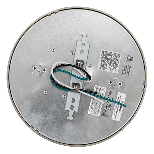 GlobaLux RDL Series LED Round Low Profile Flush Disk Light, 15" Diameter, 30W, 2100lm, 120V Dimming,...