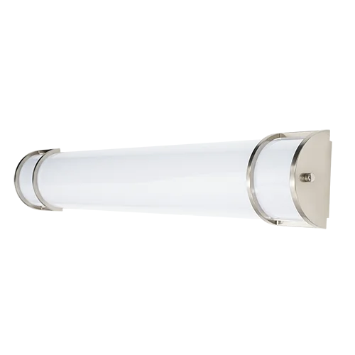 GlobaLux RVL Series LED Ringed Vanity Light, 24" Length, 18W, 120V, 3000K, 90CRI, Brushed Nickel