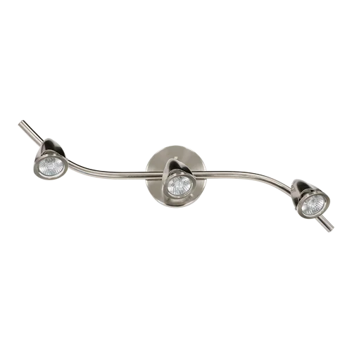 GlobaLux TRK Series Track Light Fixture, 3-Light, 19.5W LED, 120V, 3000K, 80+ CRI, Brushed Nickel