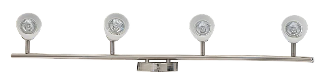 GlobaLux TRK Series Track Light Fixture, 4-Light, GU10, 120V, 3000K, Brushed Nickel - view 3