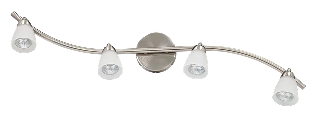 GlobaLux TRK Series Track Light Fixture, 4-Light, GU10, 120V, 3000K, Brushed Nickel - view 4