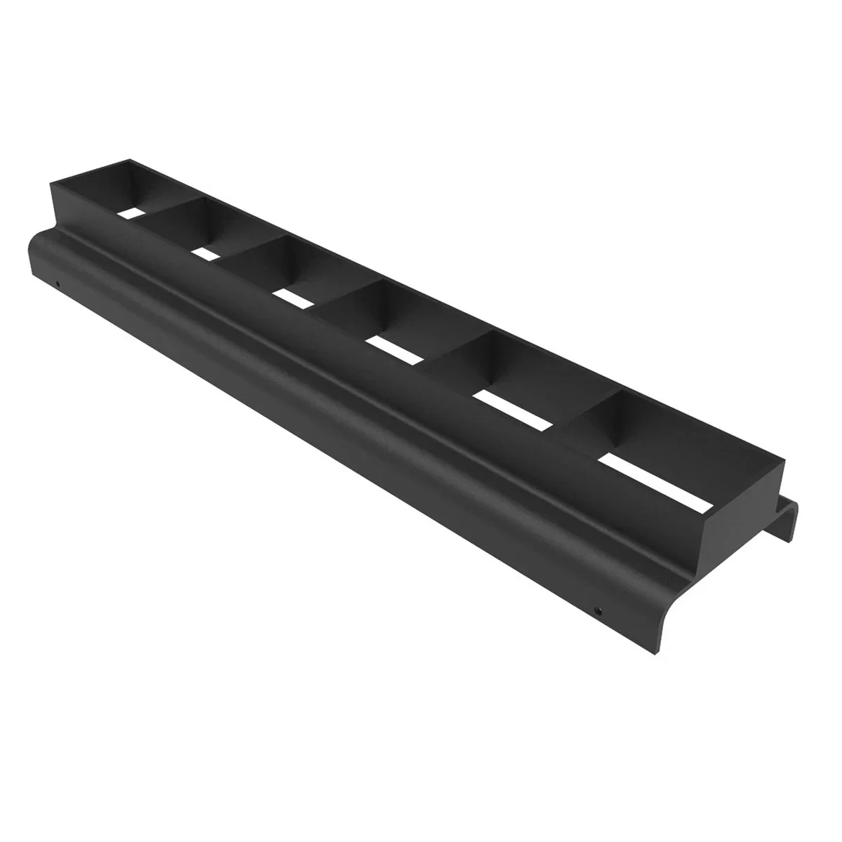 Graze Lit RGBW Visor, 1Ft, Symmetric, Anti-Glare Louver, Black