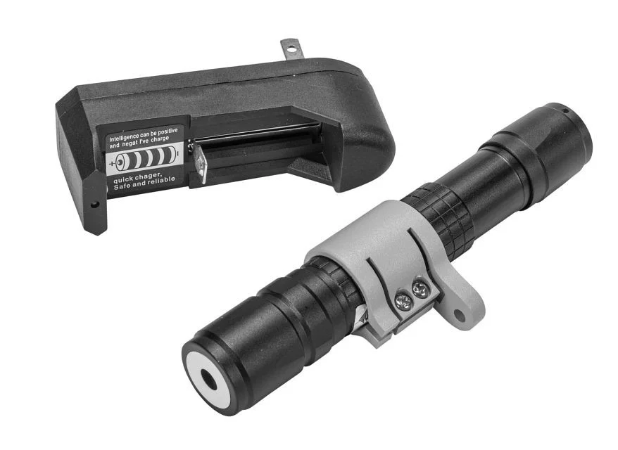 Green laser pointer for Sports Light Flood aiming. Includes hardware to mount to SLFLED fixtures - view 2