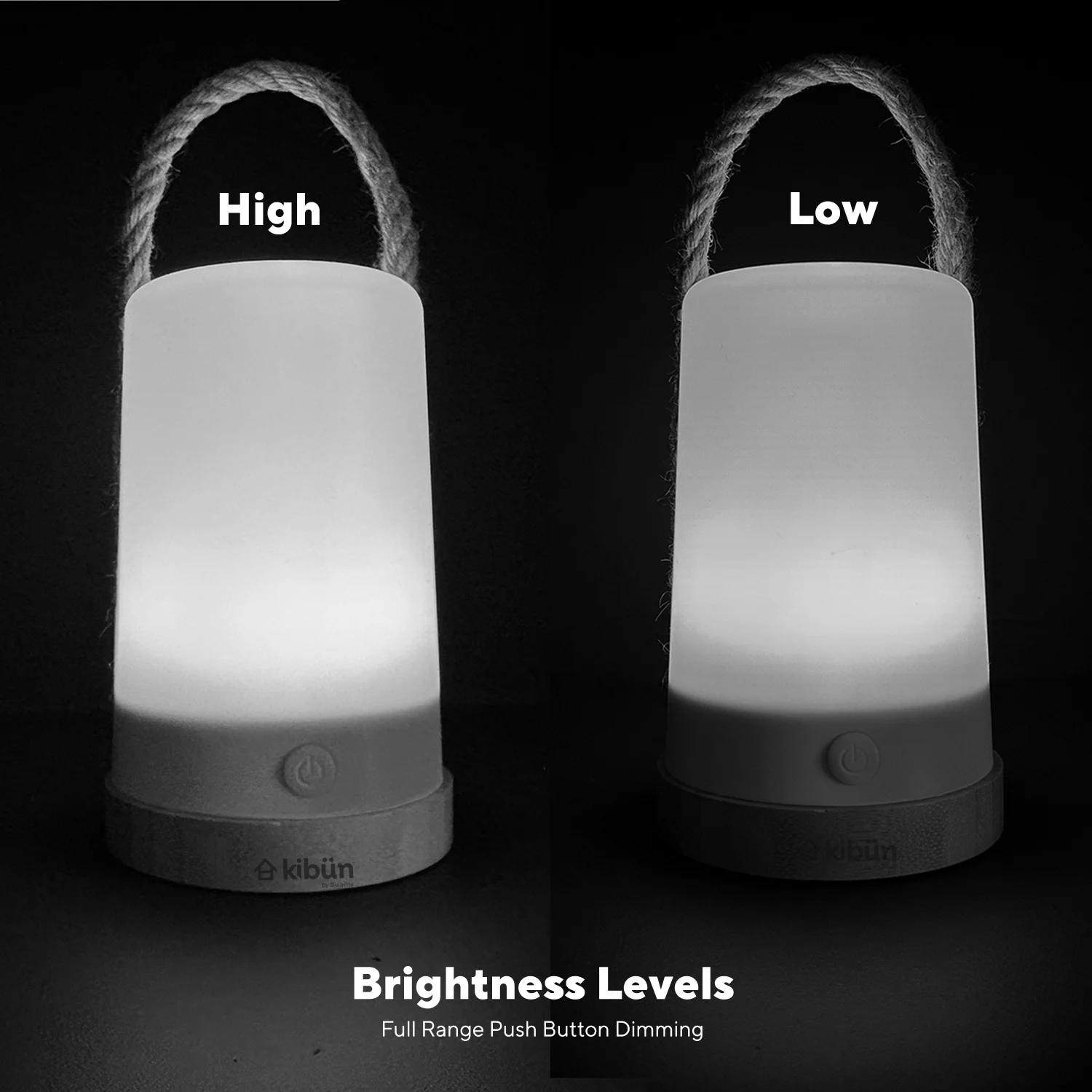 Groove Cordless LED Outdoor Table Lamp With Dimmer, Built-In Rechargeable Battery, 3-Level Brightness, White - view 5