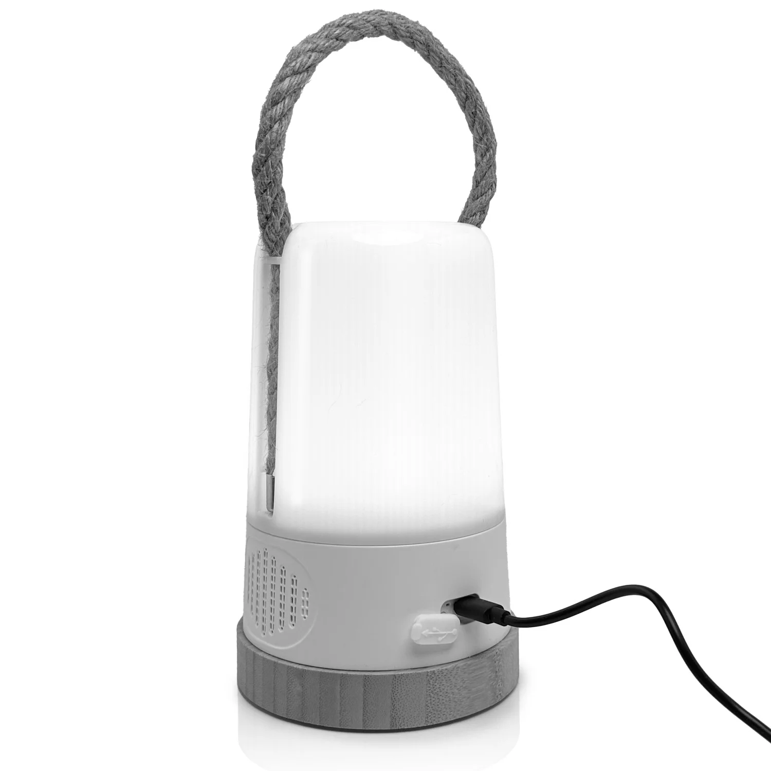 Groove Cordless LED Outdoor Table Lamp With Dimmer, Built-In Rechargeable Battery, 3-Level Brightnes...