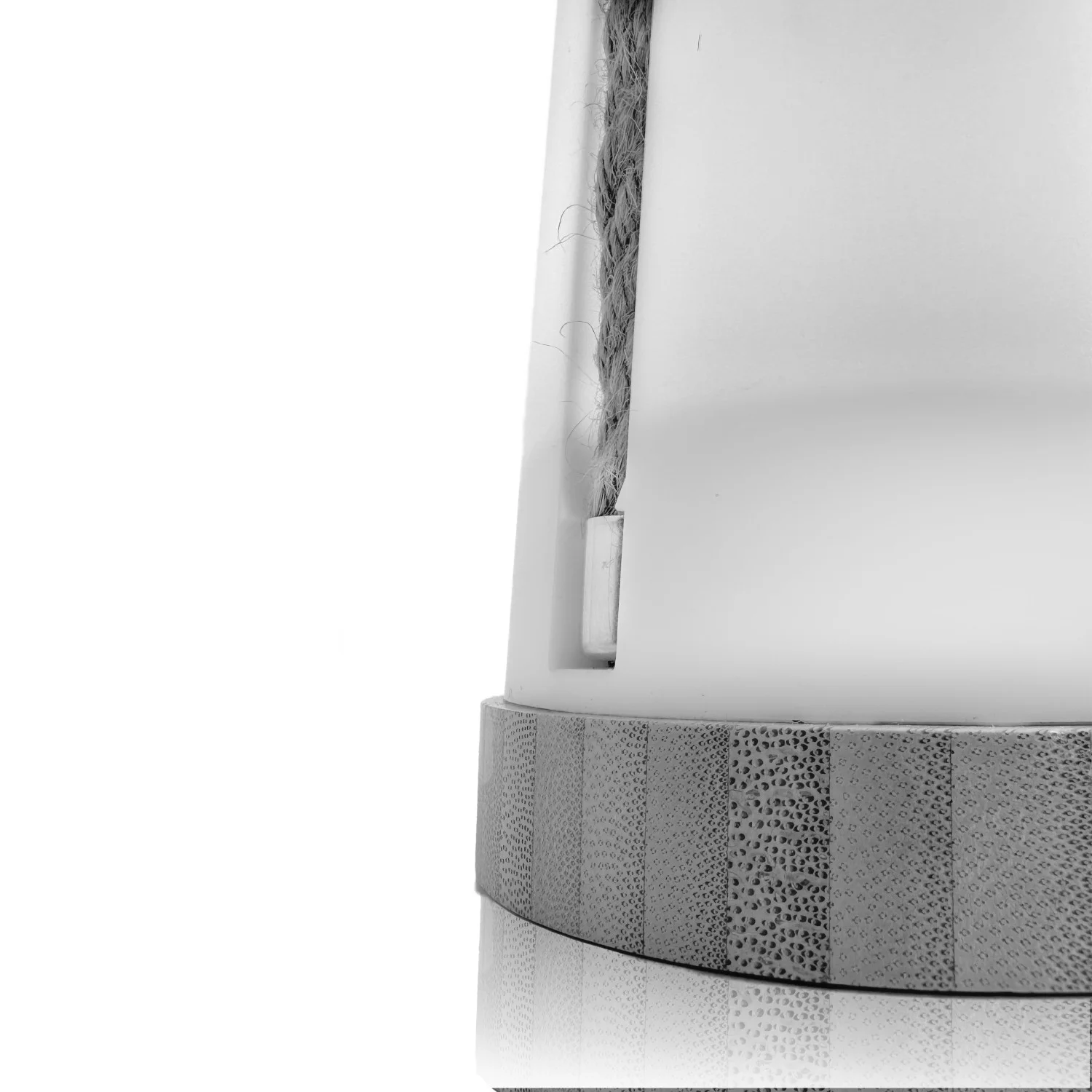 Groove Cordless LED Outdoor Table Lamp With Dimmer, Built-In Rechargeable Battery, 3-Level Brightness, White - view 9