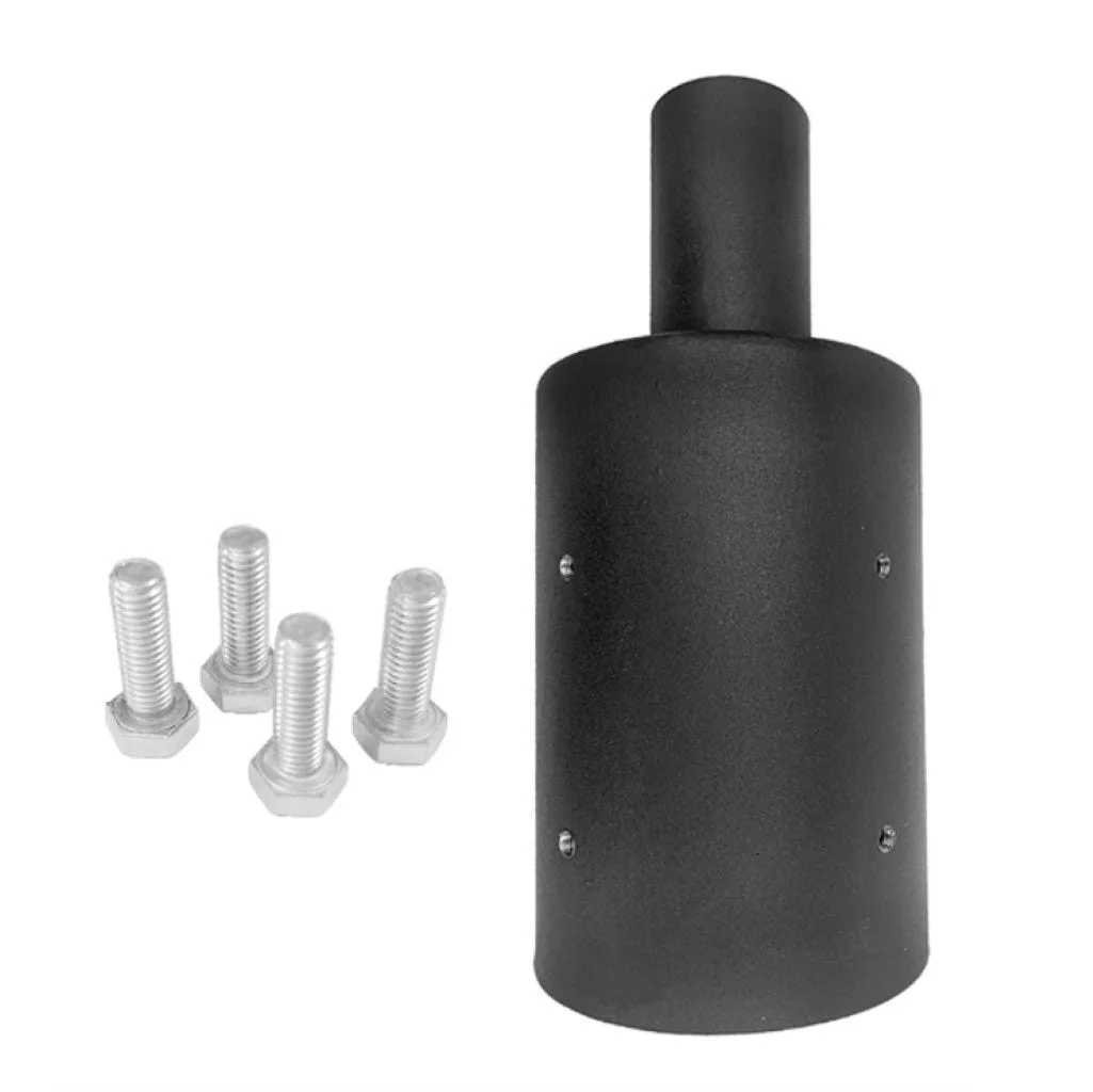 Halco 5" Round Pole Mount Tenon Adapter, 2-3/8" O.D. Tenon, Dark Bronze, Max EPA 0.3