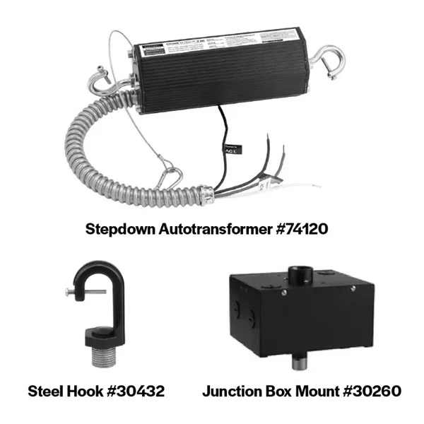 Halco Essential Round Highbay High Voltage Conversion Kit, Includes HV Driver 74120, J-Box 30260, NPS 3/4" Cast Alumi...