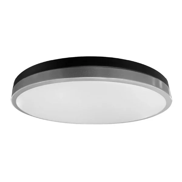 Halco Flushmount Modern Round Ring, 13", Color Selectable 2700K/3000K/3500K/4000K/5000K, Two-Tone Black and Gold, 120V