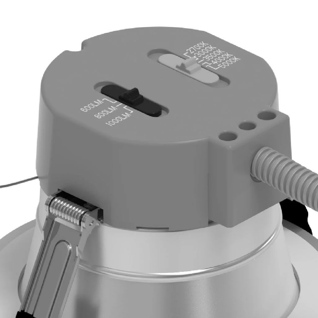 Halco Retrofit Commercial Downlight, 4", Emergency Battery Ready, Lumen Selectable, Color Selectable...