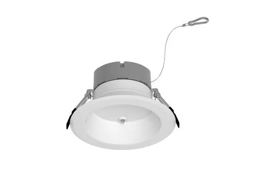 Halco Retrofit Commercial Downlight, 6", Emergency Battery Ready, Lumen Selectable, Color Selectable, White Reflector...