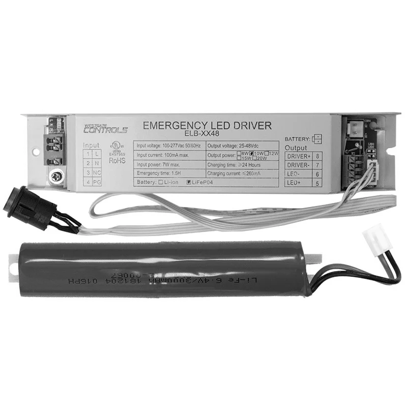 90-Minute Emergency Battery Backup, Factory Installed, for WM-LTRE Fixtures