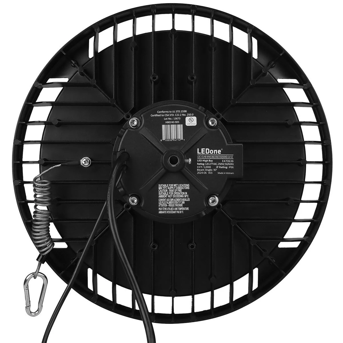 High Bay Light, Multi W 180/200/250W, 5000K, Low Voltage, Version 2 - view 4