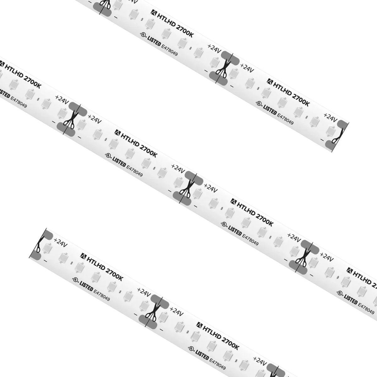 High Density Tape Light, 16.4ft, IP54, 24V DC, 90+ CRI