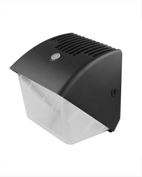 High Power LED Wall Light, 29W, 100/277V, 5000K, Bronze, Dusk to Dawn Sensor