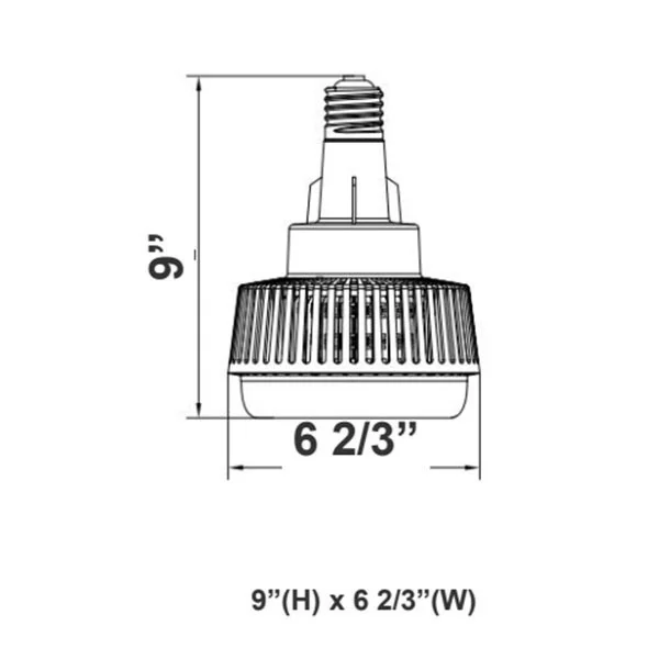 HPL Series 60 W LED High Power Lamp, E39 Mogul Base - view 2