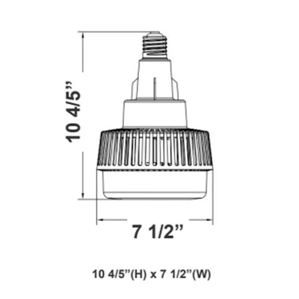 HPL Series 75 W High Power LED Lamp, E39 Mogul Base - view 2