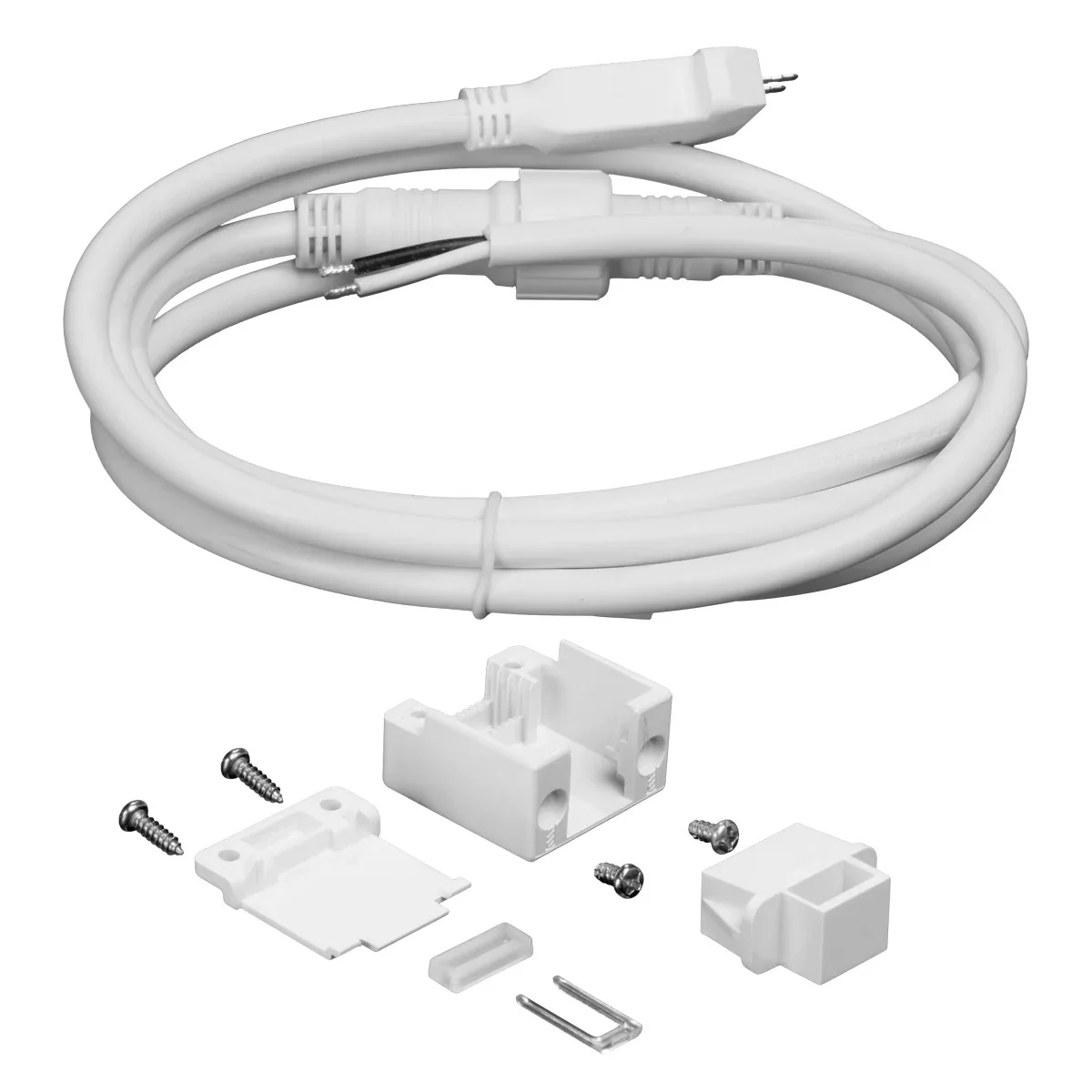 Hybrid 3 12VAC Tape Light, 5ft Power Connection Kit w/Bare Wire, 2700K/3000K