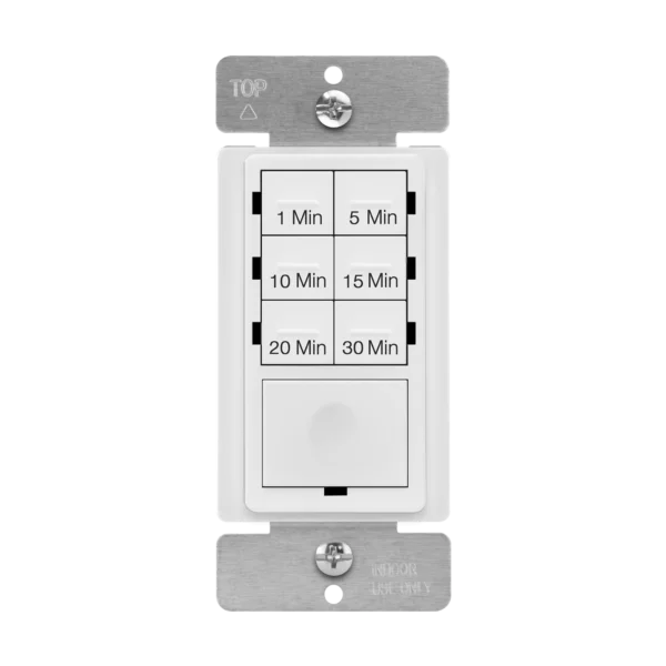 In-Wall Timer Switch, 7-Button, 1-30 Minute Countdown