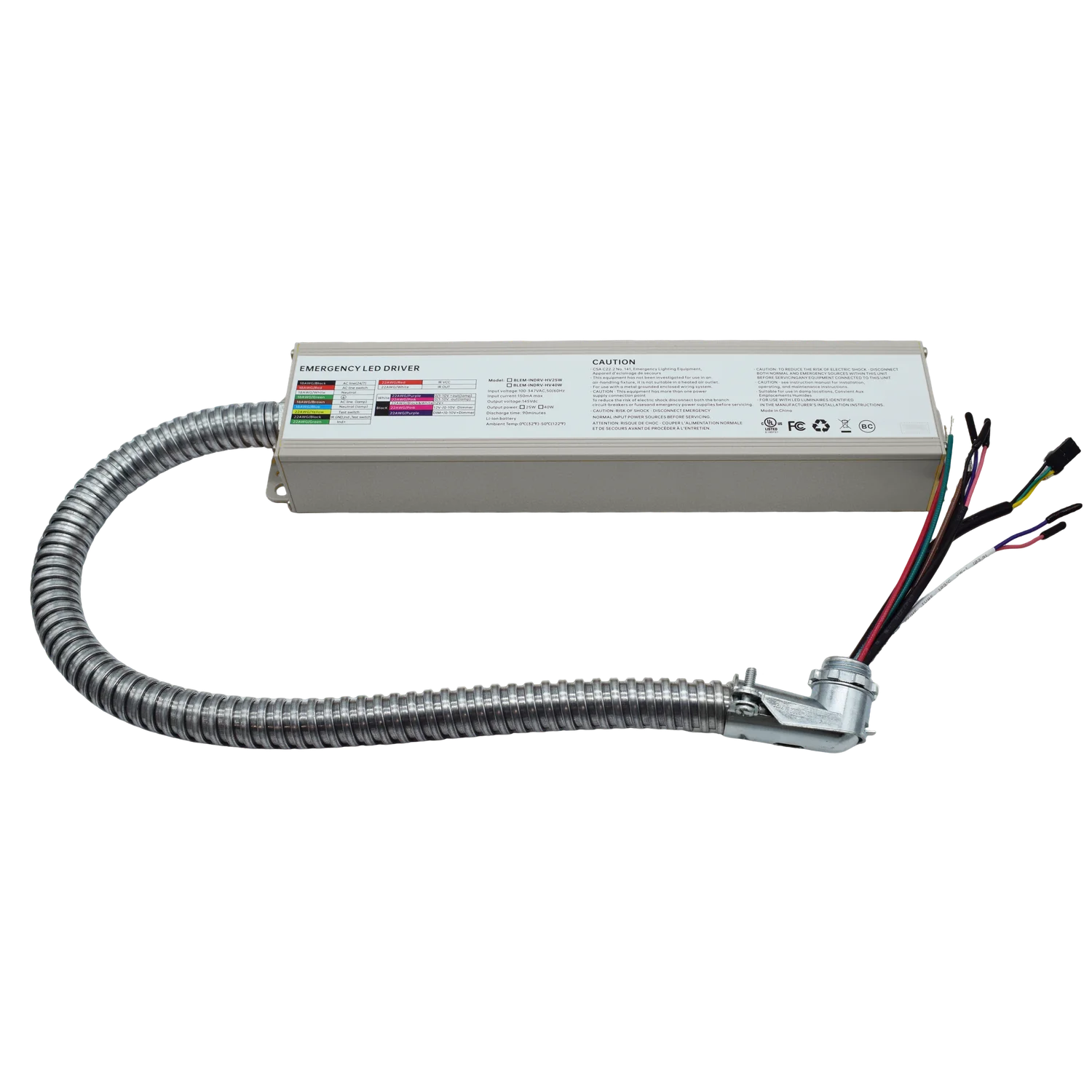 INLINE LED Emergency Driver, 25W or 40W