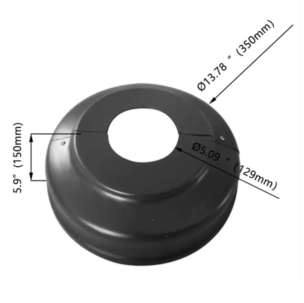 Install Base Shield, 5" Round, Dark Bronze - view 2