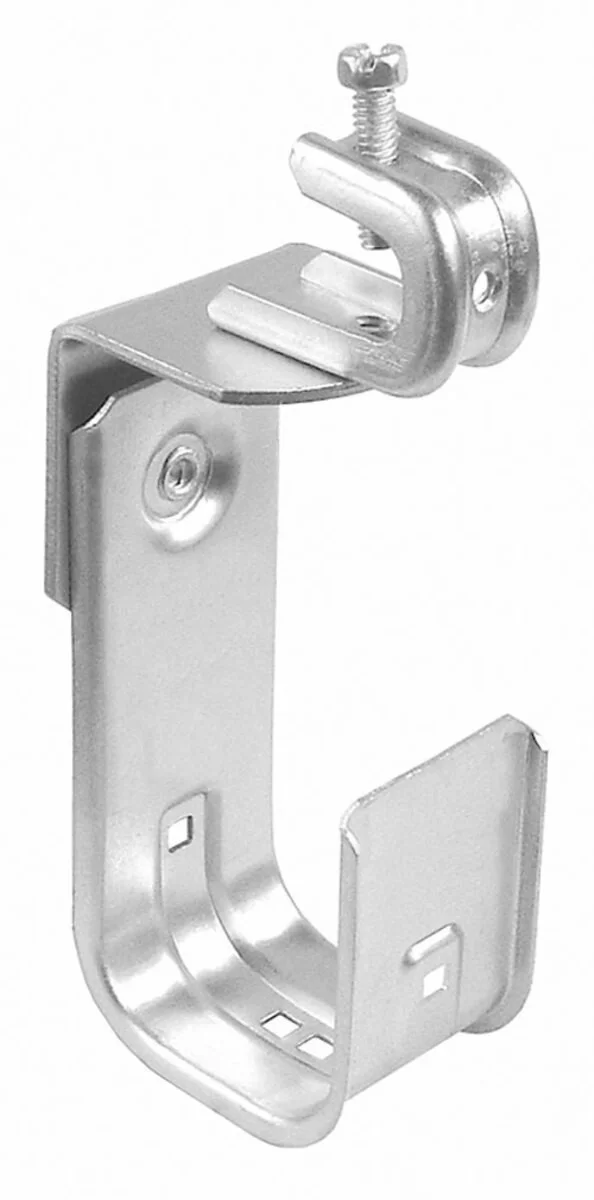 J Cable Support Hook with 1" Beam Clamp Attachment, 4"