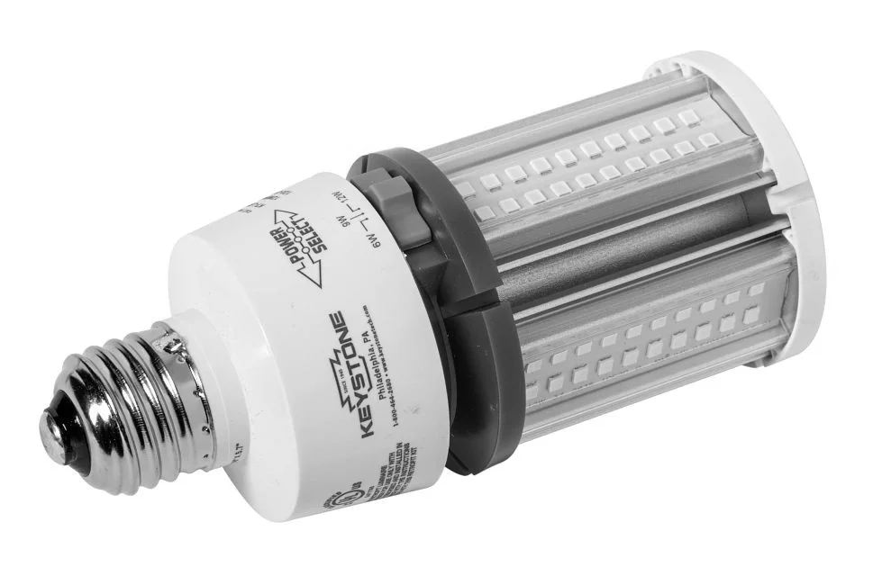 Keystone Selectable Wattage Selectable CCT 120-277V HID Retrofit Lamp Series (KST-KT-LED12PSHID-E26-...