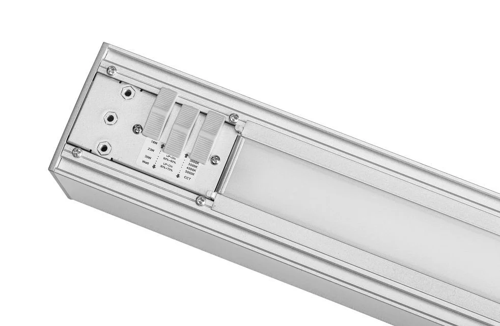 Keystone Selectable Wattage Selectable CCT 120-277V Multiple Finishes Linear Architectural Fixture S...