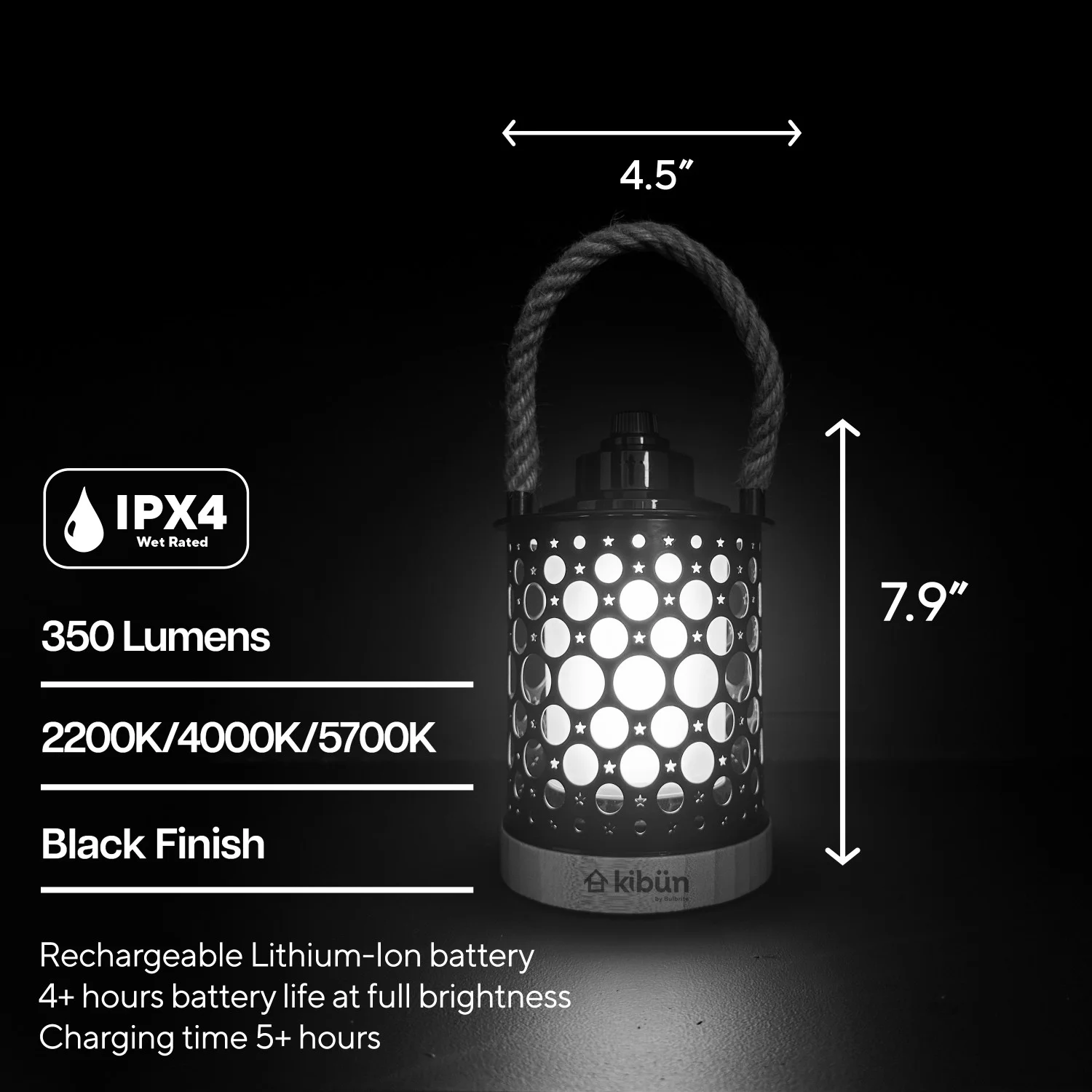 Kibun LED 10.8 W Cordless Fixture, 2200K/4000K/5700K - view 6