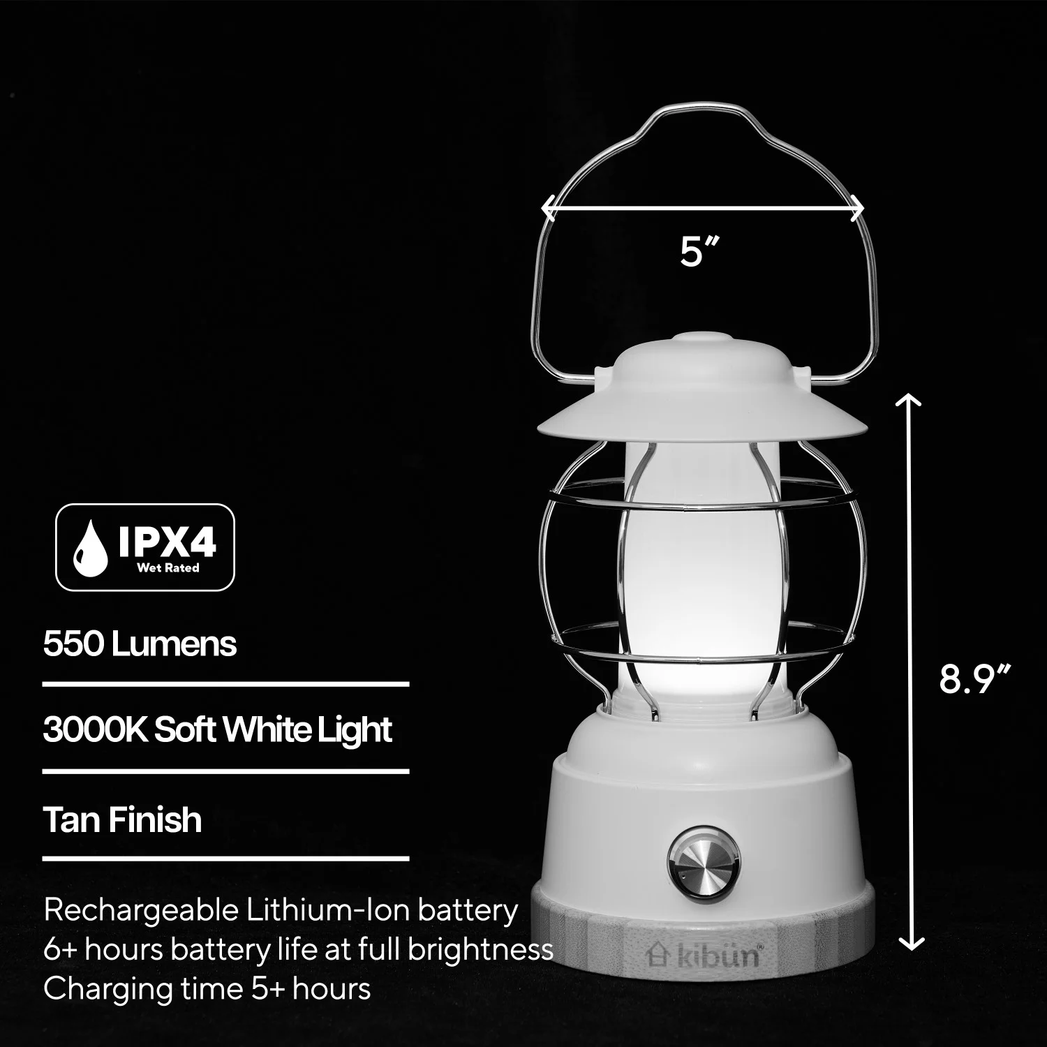 Kibun LED 4.8 W Cordless Fixture, 3000K (Soft White Light) - view 23