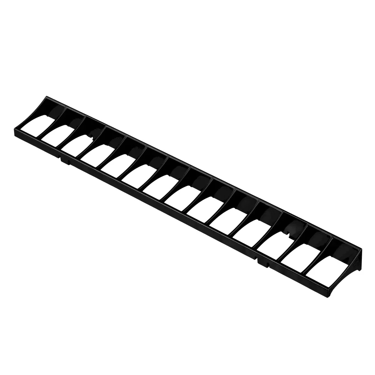 American Lighting Black optical-grade PVC visor, 1ft