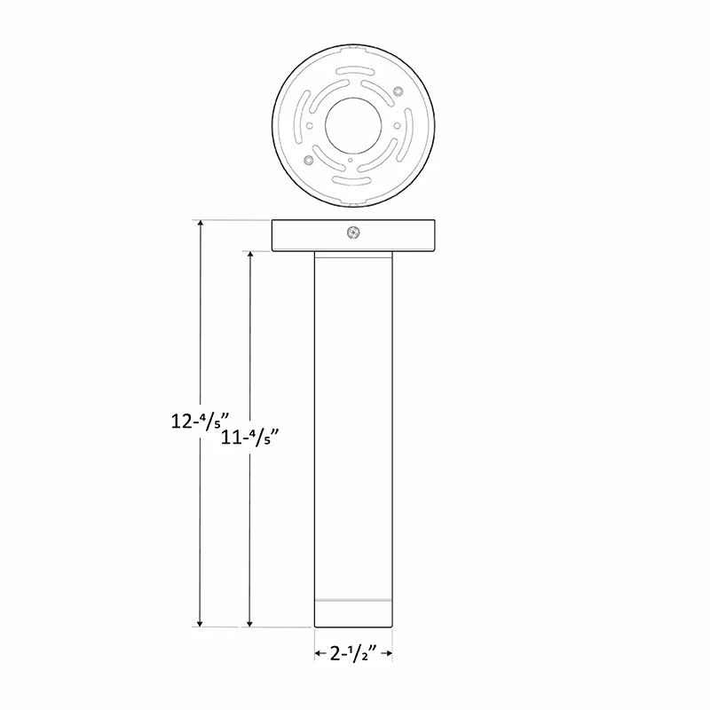 Large 2" Ceiling Mount Cylinder, 9W, 3/4/5K, TRIAC Dimming, Black, C & F Lenses Incl - view 3