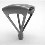 Post Top Area Light, 400W, Type IV, Gray, Post-Top Mount, 120-277V - view 2