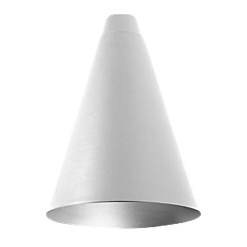 LCFS Series, 3CCT Cone Pendant with 4.5FT Adjustable Downrod, White/Gold Finish - view 2