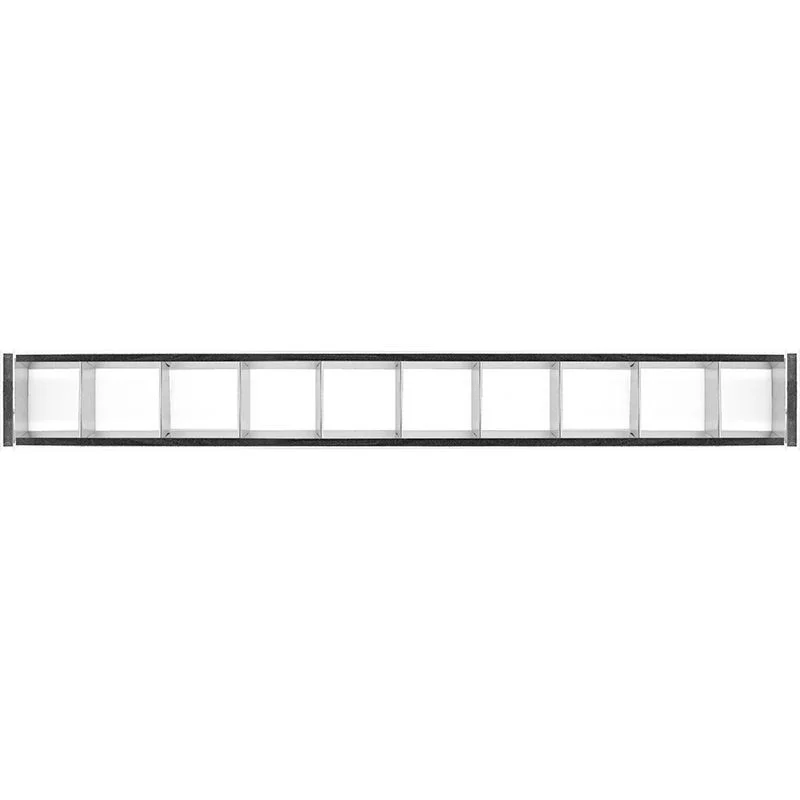 LED 2-3/4" Superior Architectural Seamless Linear Lights, Louver Lens, 2ft, 20W, 3000K/3500K/4000K, Black - view 2