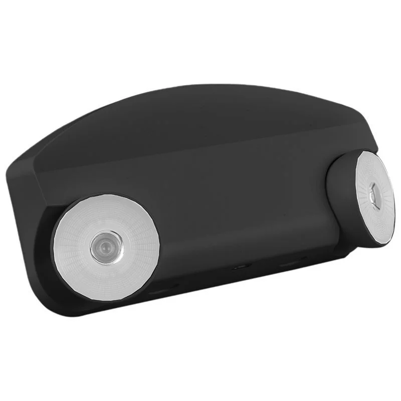 LED 2-HEAD Mini Emergency Light, 120/277V, Black