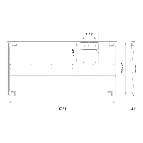 LED 2x4 Troffer, 3 Wattage Options, 3 CCT Options, Dimmable - view 2