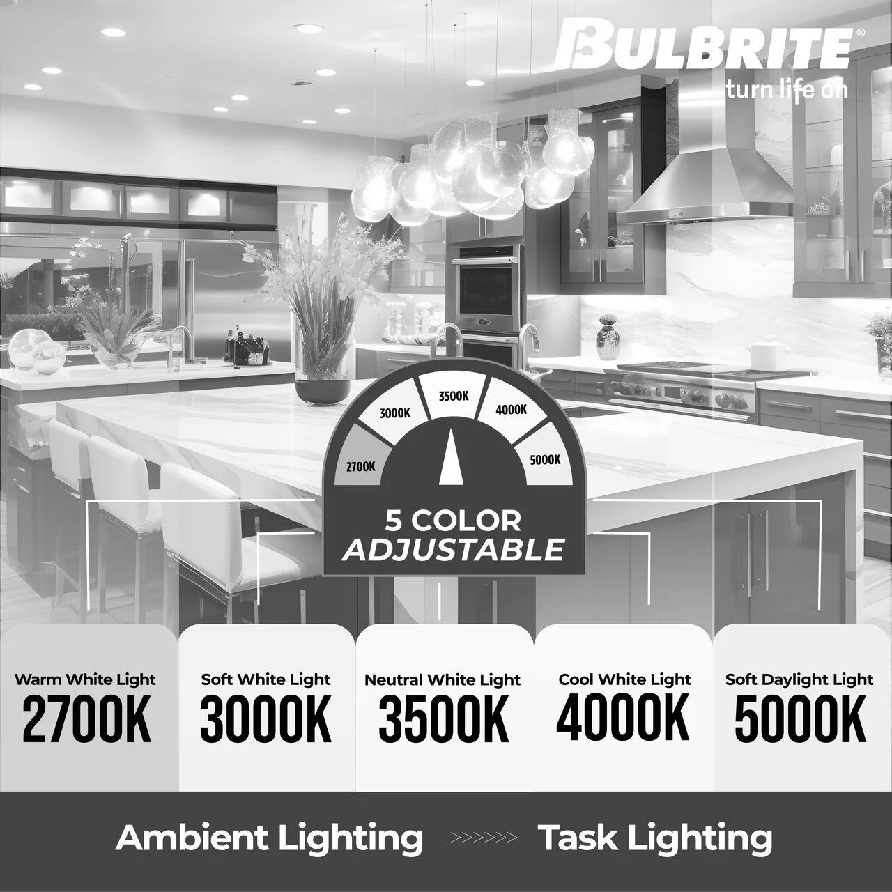 12 W 4" Integrated LED Recessed Downlight With E26 Quick Connect Adapter 5 CCT - 27/30/35/40/50K, 1100 Lumens - view 4
