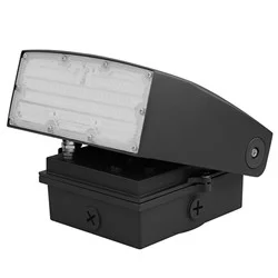LED Adjustable Wall Pack, 15W-30W Selectable, 3000K-5000K, Dimmable, AC120-277V