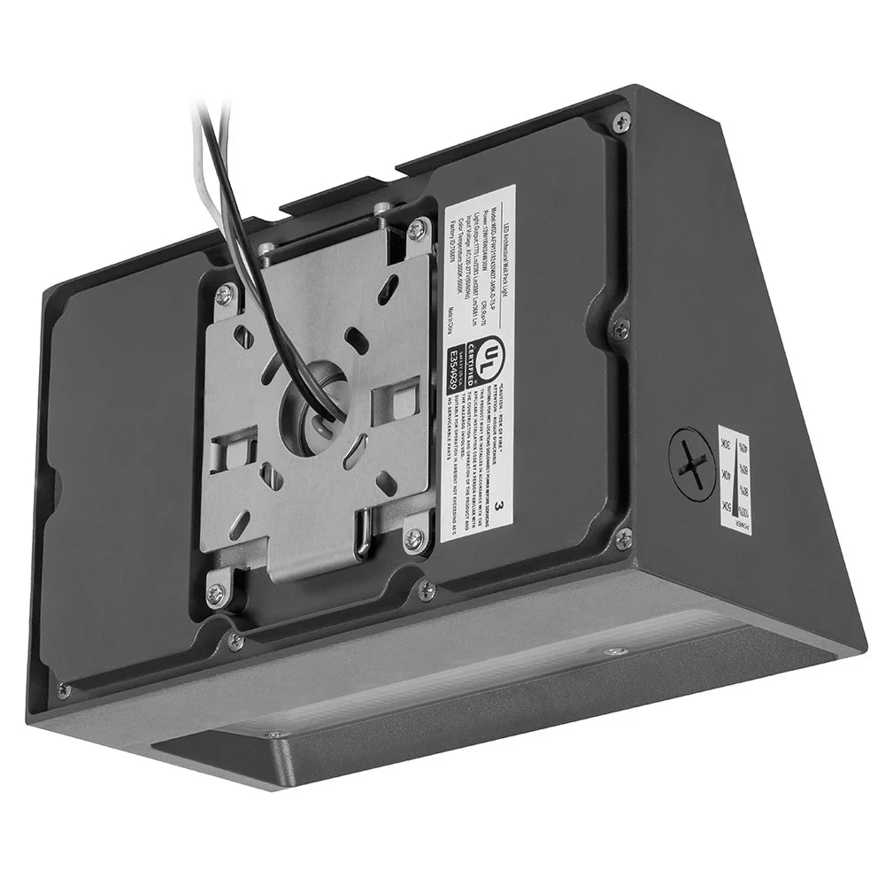 LED Architectural Wall Pack, 12W/18W/24W/30W, 3000K/4000K/5000K, Dark Bronze - view 3