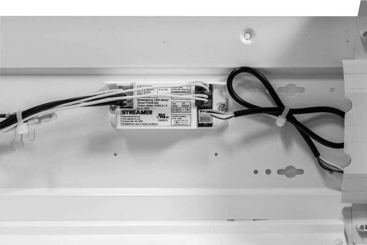 LED Architectural Wrap, 2', 25W, Power and CCT Selectable, Dimmable, Emergency Battery Backup - view 3