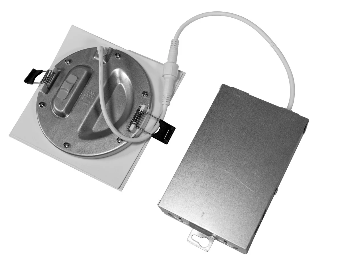 LED Canless Slim Fit Square Downlight, 6", 5CCT Selectable - view 2