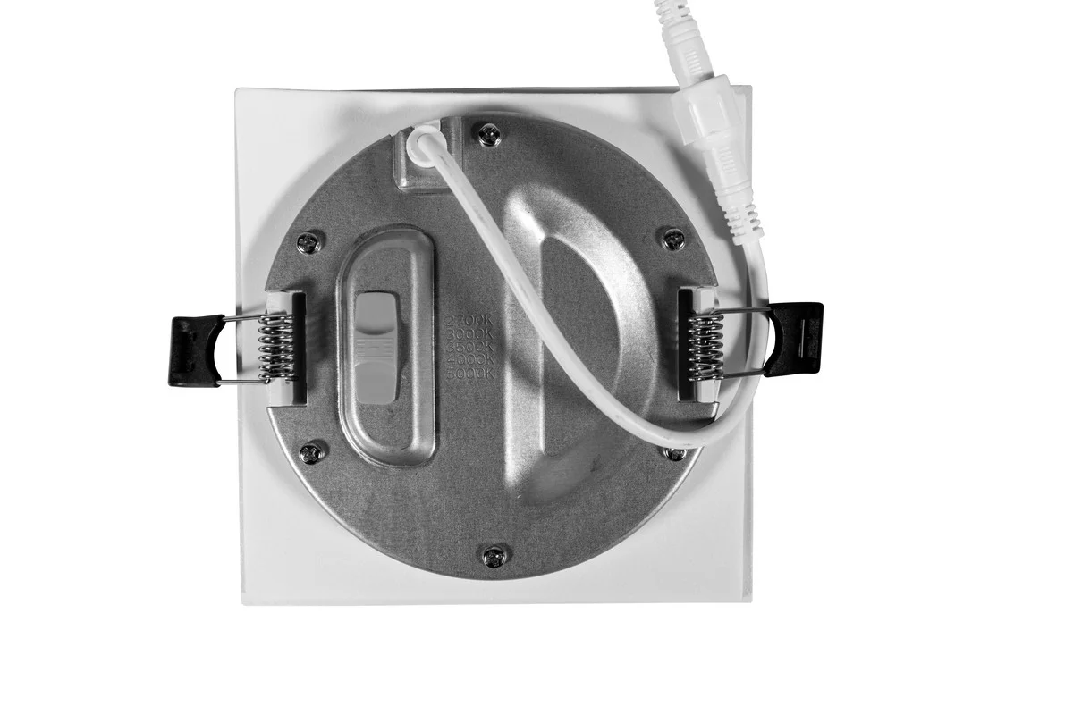 LED Canless Slim Fit Square Downlight, 6", 5CCT Selectable - view 3