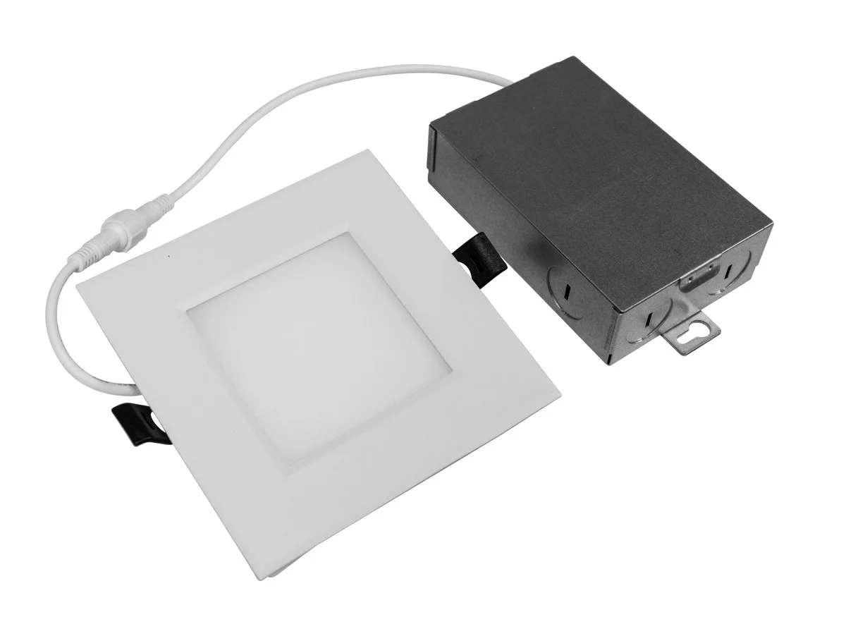 LED Canless Slim Fit Square Downlight, 6", 5CCT Selectable - view 4